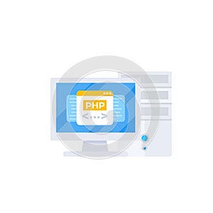 PHP programming vector icon