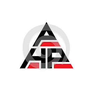 PHP triangle letter logo design with triangle shape. PHP triangle logo design monogram. PHP triangle vector logo template with red