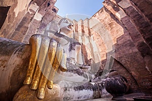 Phra Achana in Wat Si Chum, Sukhothai, Thailand,