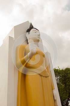 Phra atta rassa : detail buddha statue at Wat Yai Phitsanulok, T