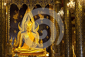 Phra Buddha Chinnarat is the most beautiful and the large bronze