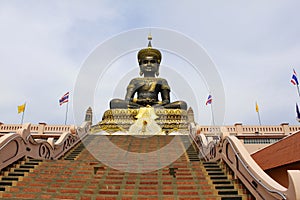 Phra Buddha Maha Dhammraja, the image cast is made of bronze and it weighs 40 tons, Phetchabun photo