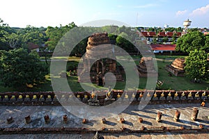 Phra Chedi Chaimongkhon in Wat Yai Chai Mongkhon Templ Ayutthaya