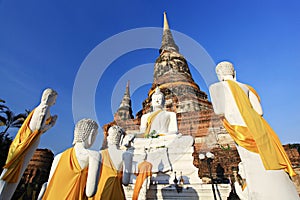 Phra Chedi Chaimongkhon in Wat Yai Chai Mongkhon Templ Ayutthaya photo