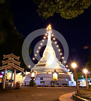 Phra That Doi Kong Mu Temple the most favourite place for tourist visit at Mae Hong Son Province, north of Thailand.