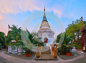 Phra That Ked Kaew Jula Manee Chedi in Wat Ket Karam, Chiang Mai, Thailand