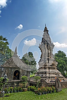 Phra That Kong Khao Noi, ancient stupa or chedi that enshrines holy Buddha relics located in Yasothon Province, Thailand