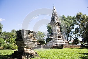 Phra That Kong Khao Noi is an ancient stupa or Chedi in Yasothon, Thailand photo