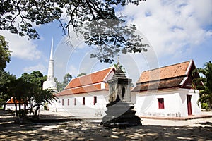 Phra Mahathat Chedi of Wat Kiean Bang Kaew in Khao Chaison District of Phatthalung, Thailand