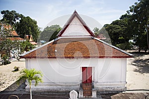 Phra Mahathat Chedi of Wat Kiean Bang Kaew in Khao Chaison District of Phatthalung, Thailand