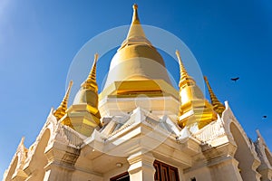 Phra Nakhon Si Ayutthaya, Thailand - 18 December 2020: Tako Temple, Luang Pho Ruay, Pasadigo at Luang Pho Ruai Temple, Tako Temple