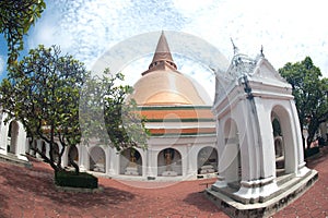 Phra Pathom Chedi is the landmark of Nakhonpathom province in Th