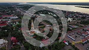 Phra That Phanom, a respectful of Nakhon Phanom People to Gold pagoda, settle in the center of the temple.