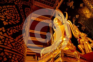 Phra Phuttha Chinnarat Buddha Image at Wat Phra Si Rattana Mahathat Temple in Phitsanulok, Thailand