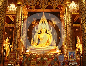 Phra Phuttha Chinnarat, Wat Phra Si Rattana Mahathat, Phitsanulok Thailand