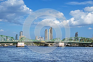 Phra Phuttha Yodfa Bridge, Memorial Bridge,Bangkok Thailand, Steel Bridge