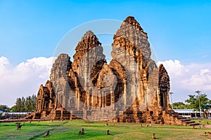 Phra Prang Sam Yot temple in Lopburi province, Thailand