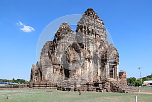 Phra prang Sam Yot three holy prangs in Lopburi province, Thailand.