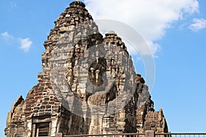 Phra prang Sam Yot three holy prangs in Lopburi province, Thailand.