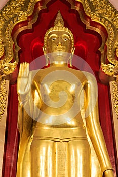 Phra Ruang Rodjanarith standing Buddha photo