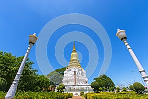 Phra Si Suriyothai Chedi at Suan Luang Sob Sawan Temple Phra Nakhon Si Ayutthaya Province photo