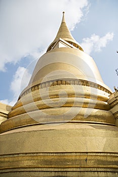 Phra Siratana Chedi in in the Grand Palace in Bangkok photo