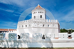 Phra Sumen Fort in the park, Bangkok - Thailand. Historical pla