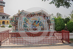 Phra Thinang Wehart Chamrun in Bang Pa-In Royal Palace or the Summer Palace