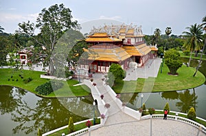 Phra Thinang Wehart Chamrun in Bang Pa-In royal summer residence