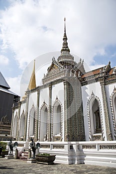 Phra Viharn Yod temple at Grand Palace complex in Bangkok