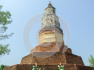 Phra That Ya Khu pagoda at kalasin,thailand photo