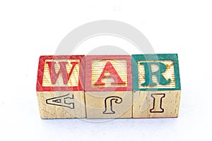 The term WAR displayed visually