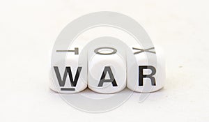 The term war displayed visually