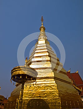 Phrathat Cho Hae golden pagoda, Phrae, Thailand