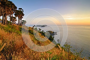 Phromthep cape at sunset, Phuket,Thailand