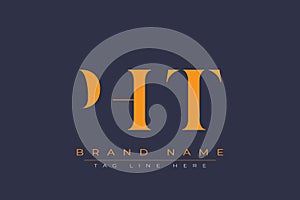 PHT abstract letter logo design
