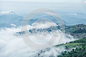 Phu Thap Boek sea of fog In Phetchabun, Thailand