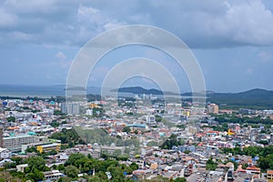 Phuket City from Khao Rang Viewpoint Thailand.