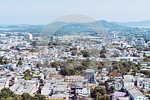 Phuket City Skyline at Rang Hill in Phuket