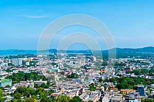 Phuket City Skyline at Rang Hill in Phuket