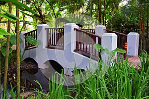 Phuket reception garden area pathway views at Thailand resort, stock photo with no people, near Bangkok.