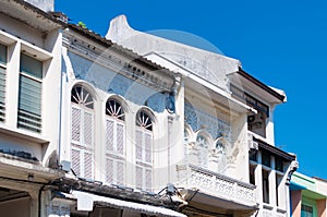 Phuket Sino Portuguese building at the old town, Thailand