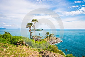 Phuket, Thailand-Aug 1: Phromthep cape. The landmark of Phuket o