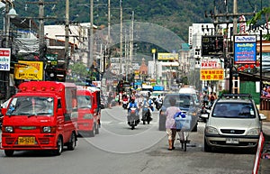 Phuket, Thailand: Rat-U-Thit Road Scene
