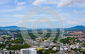 Phuket Town top view from Rang Hill