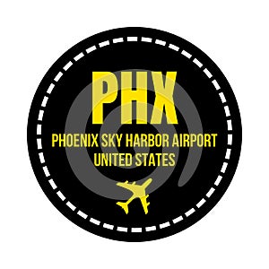 PHX Phoenix airport symbol