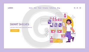 phygital. Flat Vector Illustration