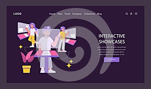 phygital. Flat Vector Illustration