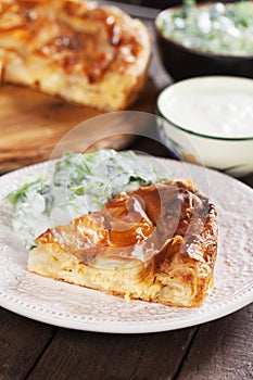 Phyllo pastry cheese pie