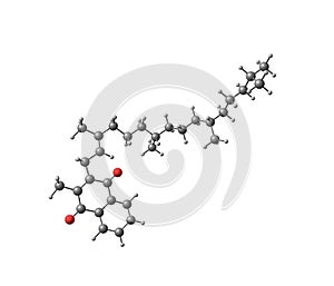 Phylloquinone molecule on white